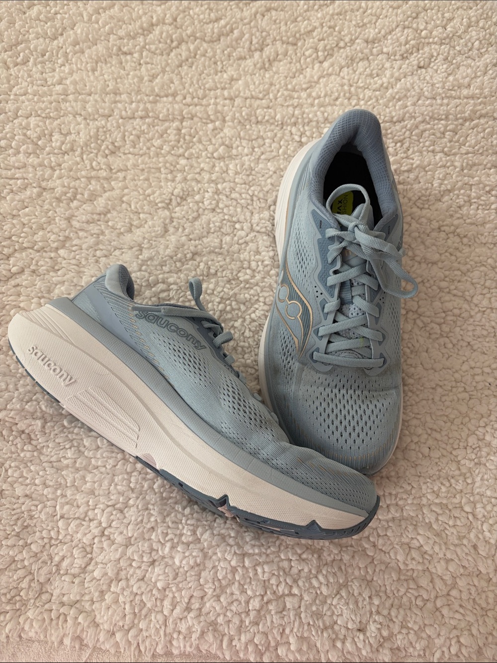 Saucony Glide I9 Women's Light Blue Mesh Running Sneakers